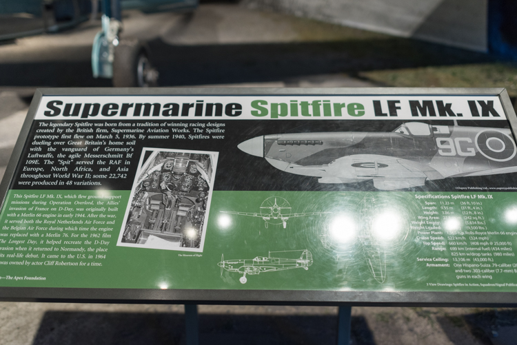 Supermarine Spitfire LF Mk.IX＠航空博物館-2
